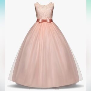 Girl’s floor-length party dress, 10-11